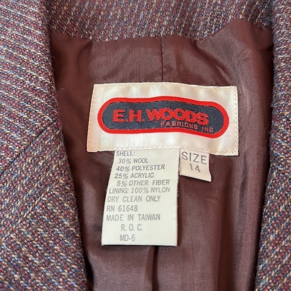 Vintage Blazer E. H. Woods blazer. Dark academia style. - Picture 12 of 15